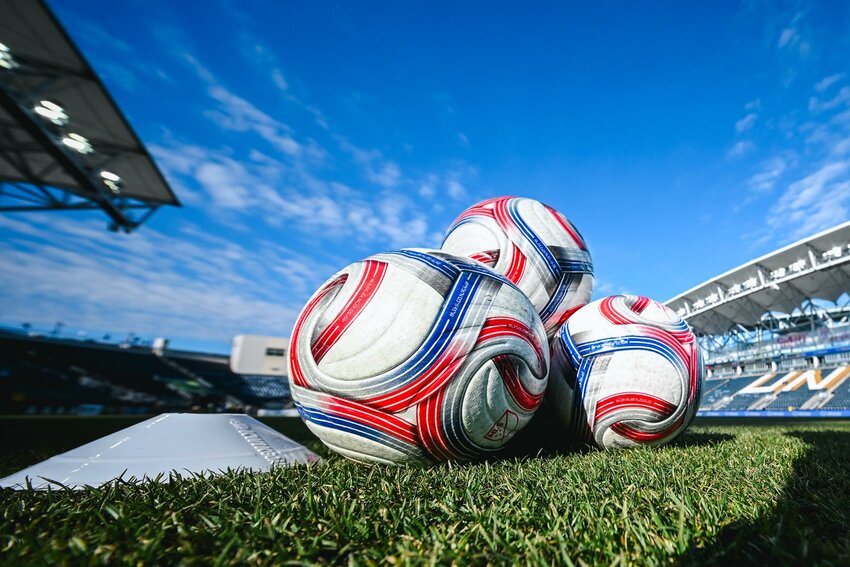 Major League Soccer game balls at Subaru Park home of the Philadelphia Union