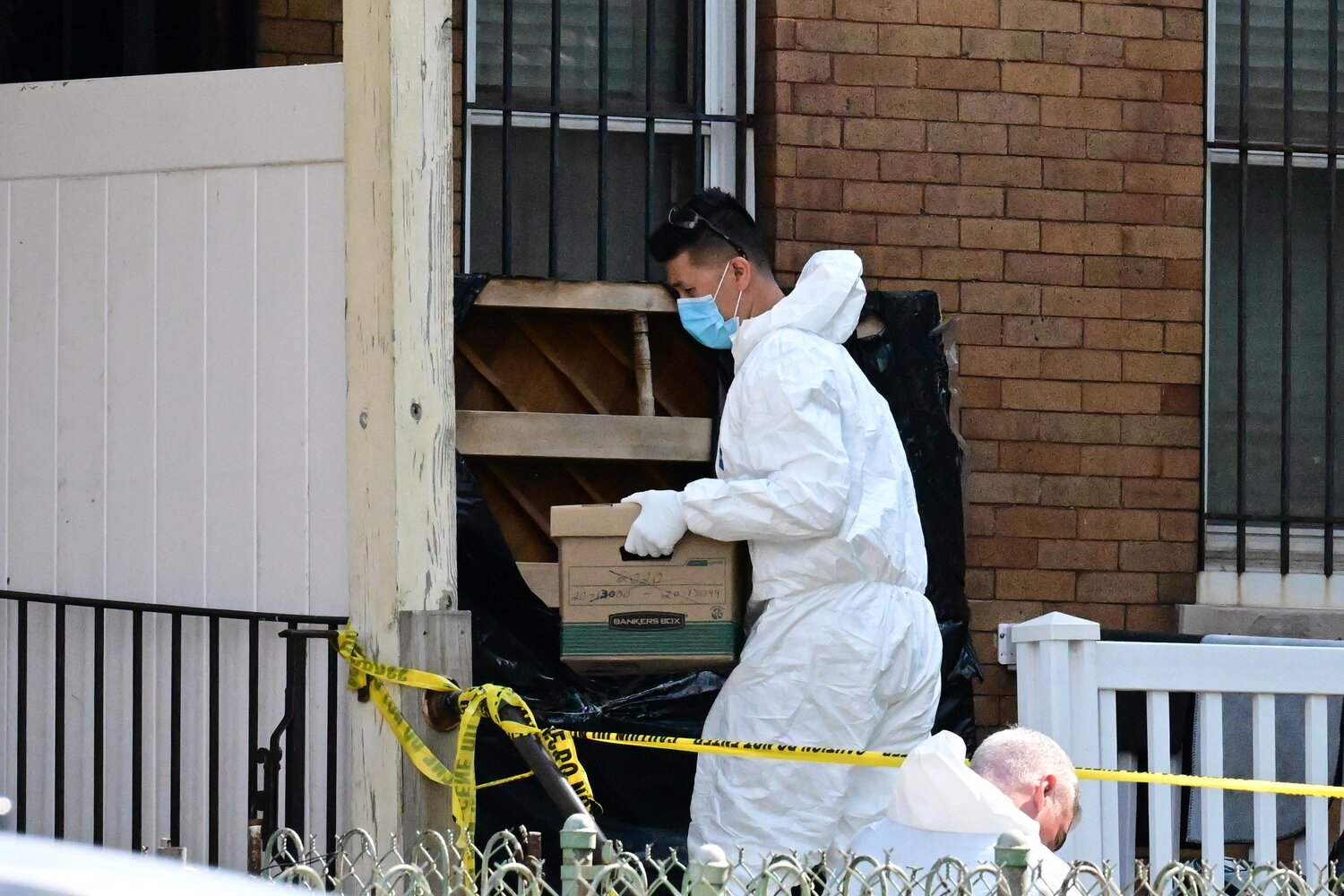 FBI agents for the third time raid and execute a search warrant at the home of Eugene Horsch on the 400 block of West Chew Avenue in the Olney neighborhood in Philadelphia, on Monday, July 13, 2026.
