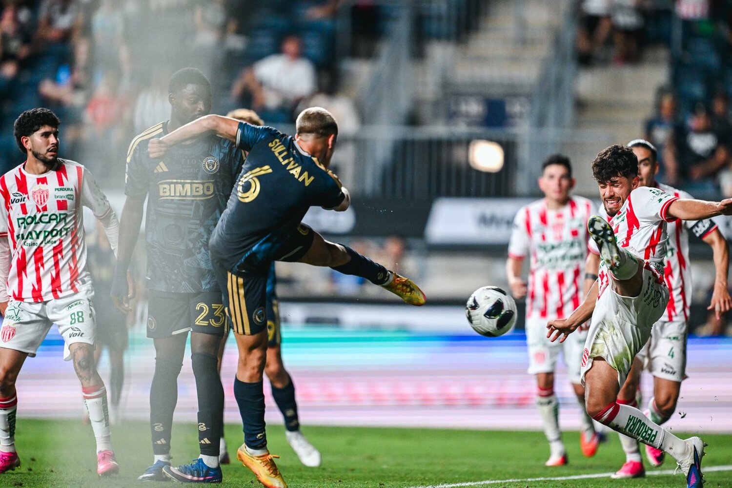 Philadelphia Union midfielder Cavan Sullivan scores his first-ever Leagues Cup goal vs Necaxa