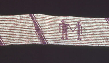 A Lenape Wampum Belt from the Atwater Kent Collection is shown.