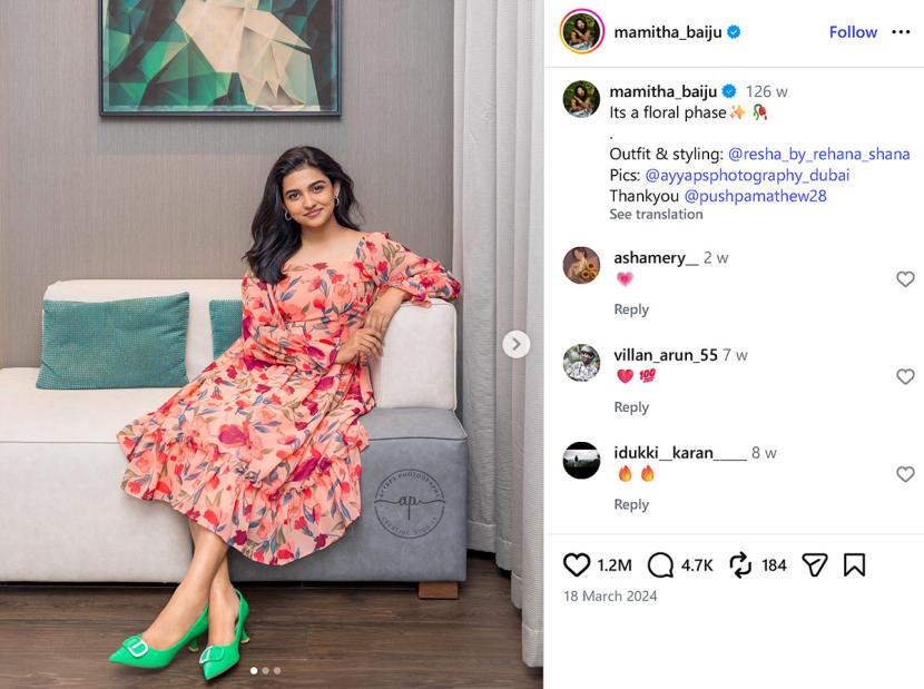 Mamitha Baiju Mamitha Baiju