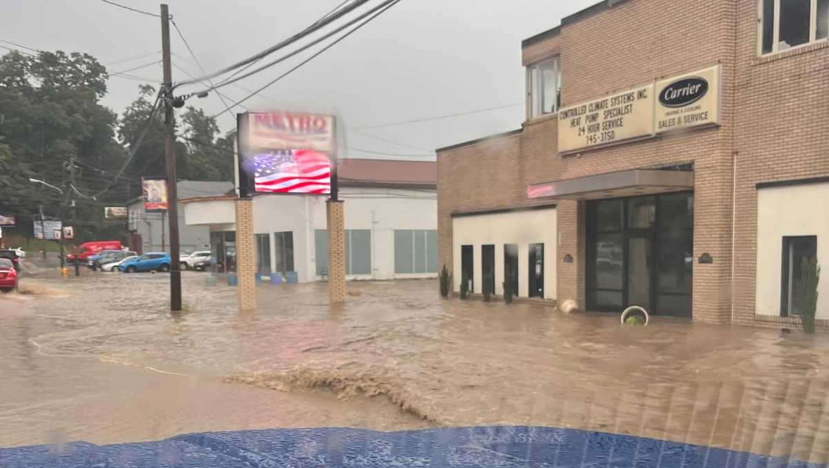 Flooding, heavy rainfall causes damage in Western Pa. Wednesday