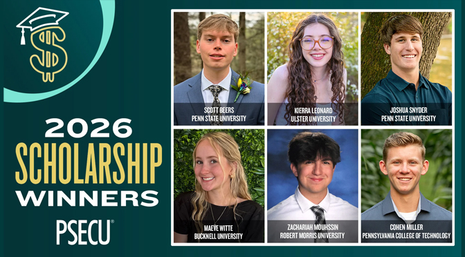 PSECU Awards $48,000 to Six Students Through 30th Annual Scholarship Program