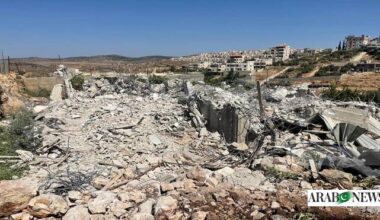 Israel destroys three Palestinian homes southeast of Bethlehem