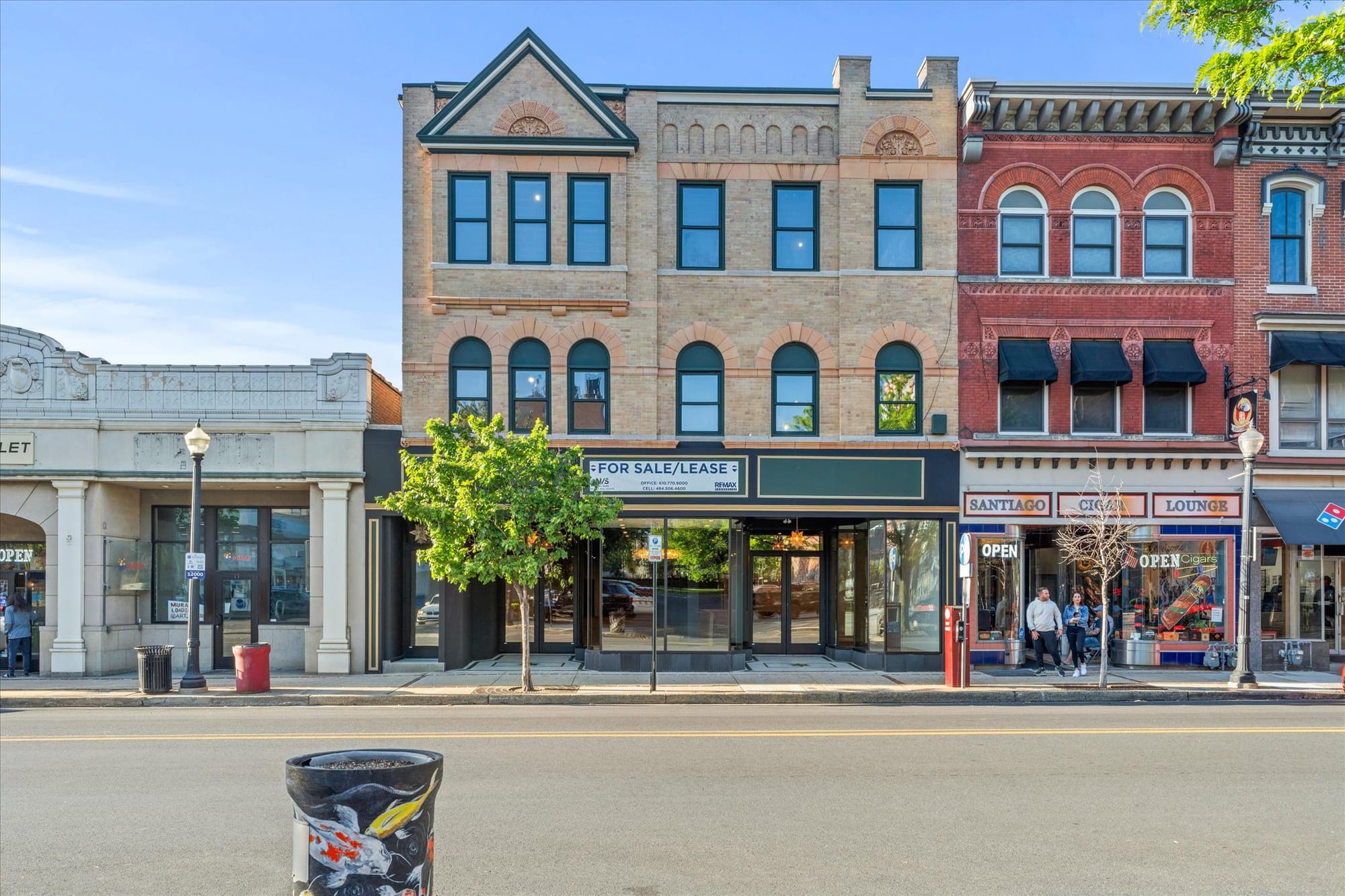 Before and after photos of 'The Emerald on Third,' a mixed-use property now available for sale/lease in the South Side Histor