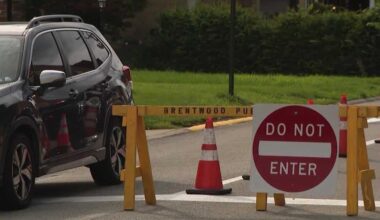 Brentwood one-way traffic change near new school