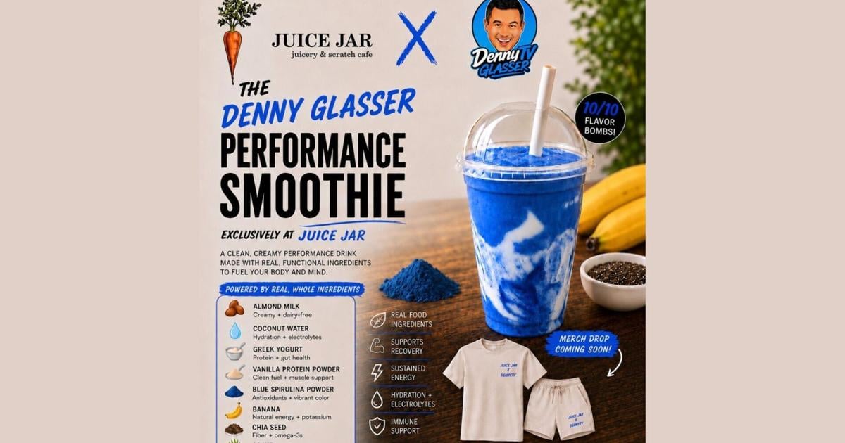 Juice Jar and Denny Glasser Team up for Signature Smoothie Launch | News