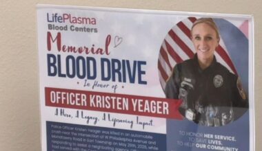 Blood drive underway in honor of fallen Central Berks Officer Yeager | Berks Regional News