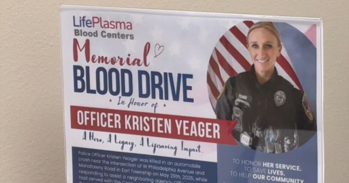 Blood drive underway in honor of fallen Central Berks Officer Yeager | Berks Regional News
