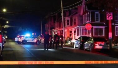 Police cars converge on neighborhood in Allentown as they investigate incident, more than 12 evidence markers seen | Allentown Area