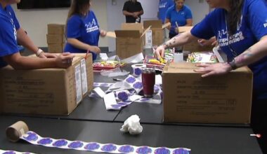PPL workers pack kits with pencils and notebooks for elementary students | Allentown Area