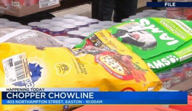 Chopper Chowline hosts annual pet food giveaway in Easton | 69News at Sunrise