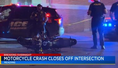 Reading police respond to motorcycle crash | Reading Area