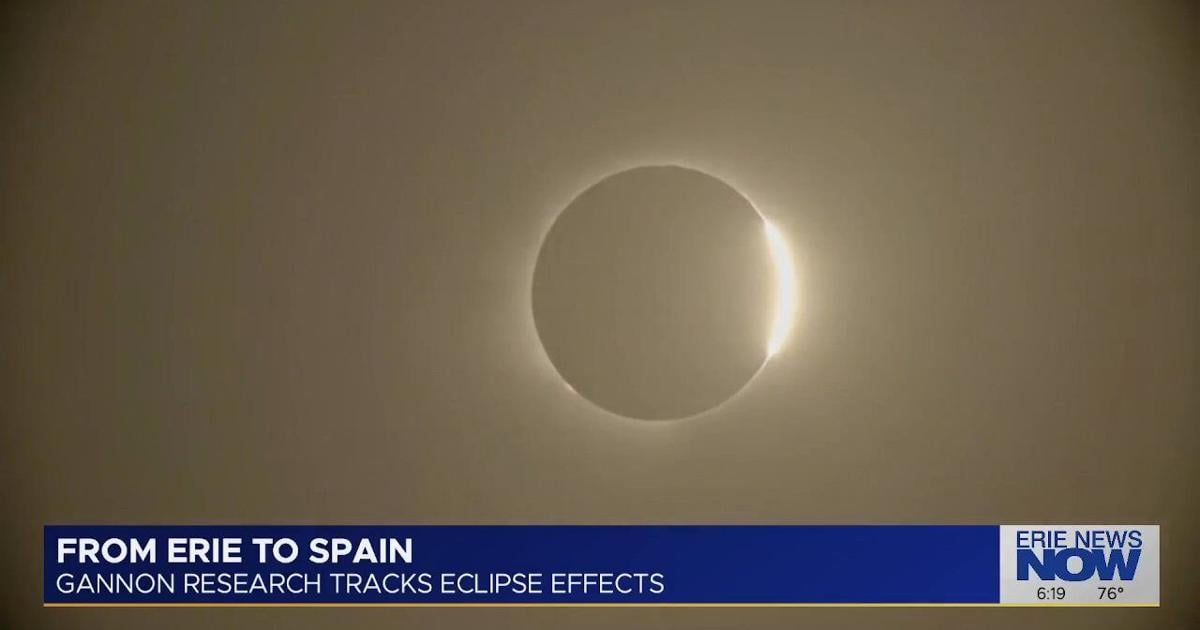 Solar Eclipse Puts Science in the Spotlight: Gannon Studies Eclipse Effects on Atmosphere | News