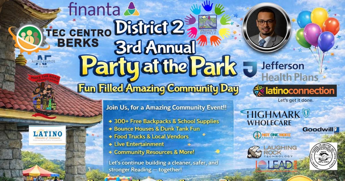 3rd annual Party at the Park hosted by District 2 Councilman Jaime Baez Jr. | Reading Area