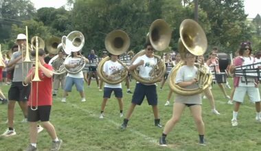 EAHS marching band prepares for performances in hot temperatures this season | Easton Area