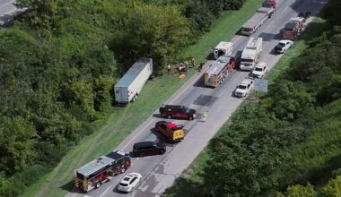 1 injured after tractor trailer hits tree on I-78 | Bethlehem Area