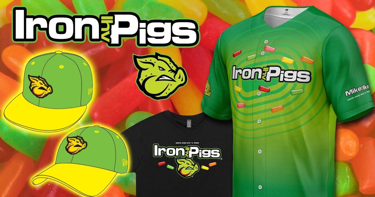 Sweet! Lehigh Valley IronPigs, Mike and Ike team up for theme night, offer candy-themed jerseys and tees | Allentown Area
