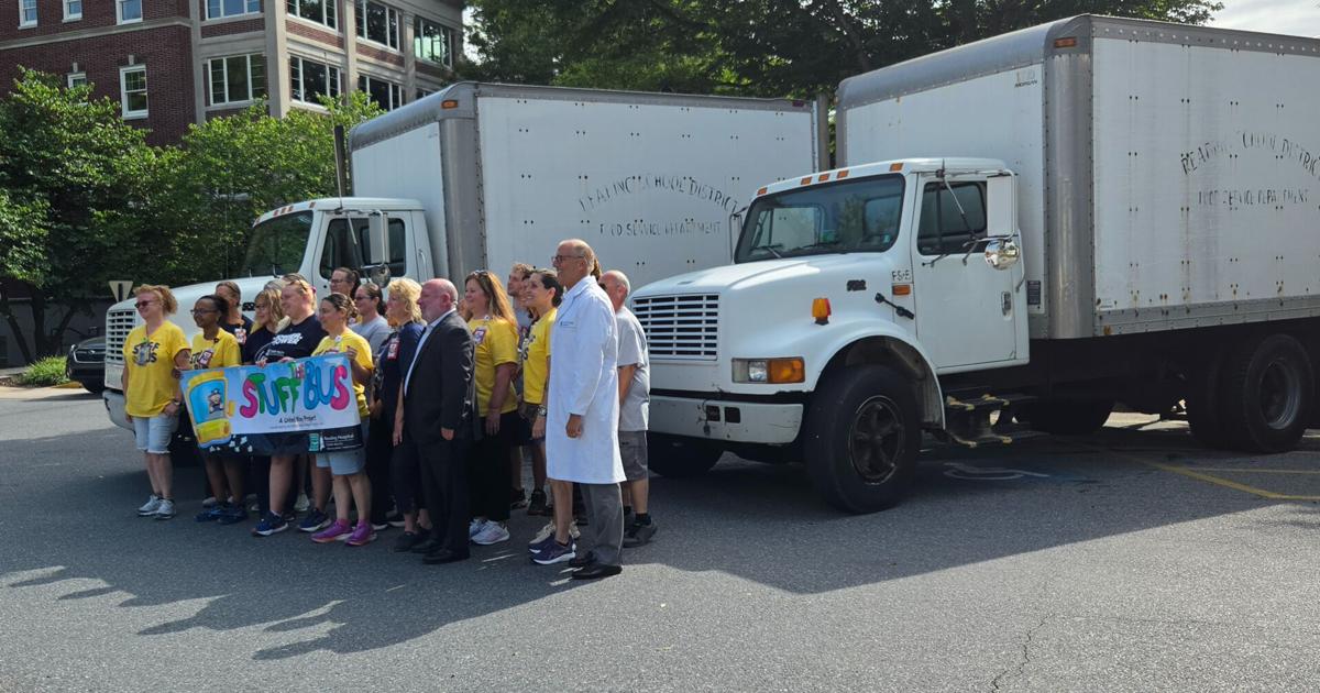 Reading Hospital employees help stock classrooms with annual ‘Stuff the Bus’ event | Reading Area