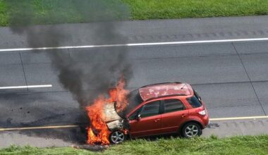Car catches fire after two-vehicle crash on Route 33 in Palmer Township | Easton Area