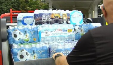 Local church supports firefighters by donating water and drinks | Allentown Area