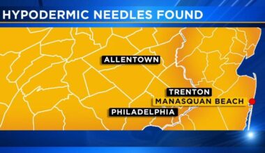 Beach in N.J. reopens after 60 syringes wash ashore over the weekend | New Jersey News