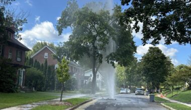Crews on scene working to resolve water main break in Wyomissing | Reading Area