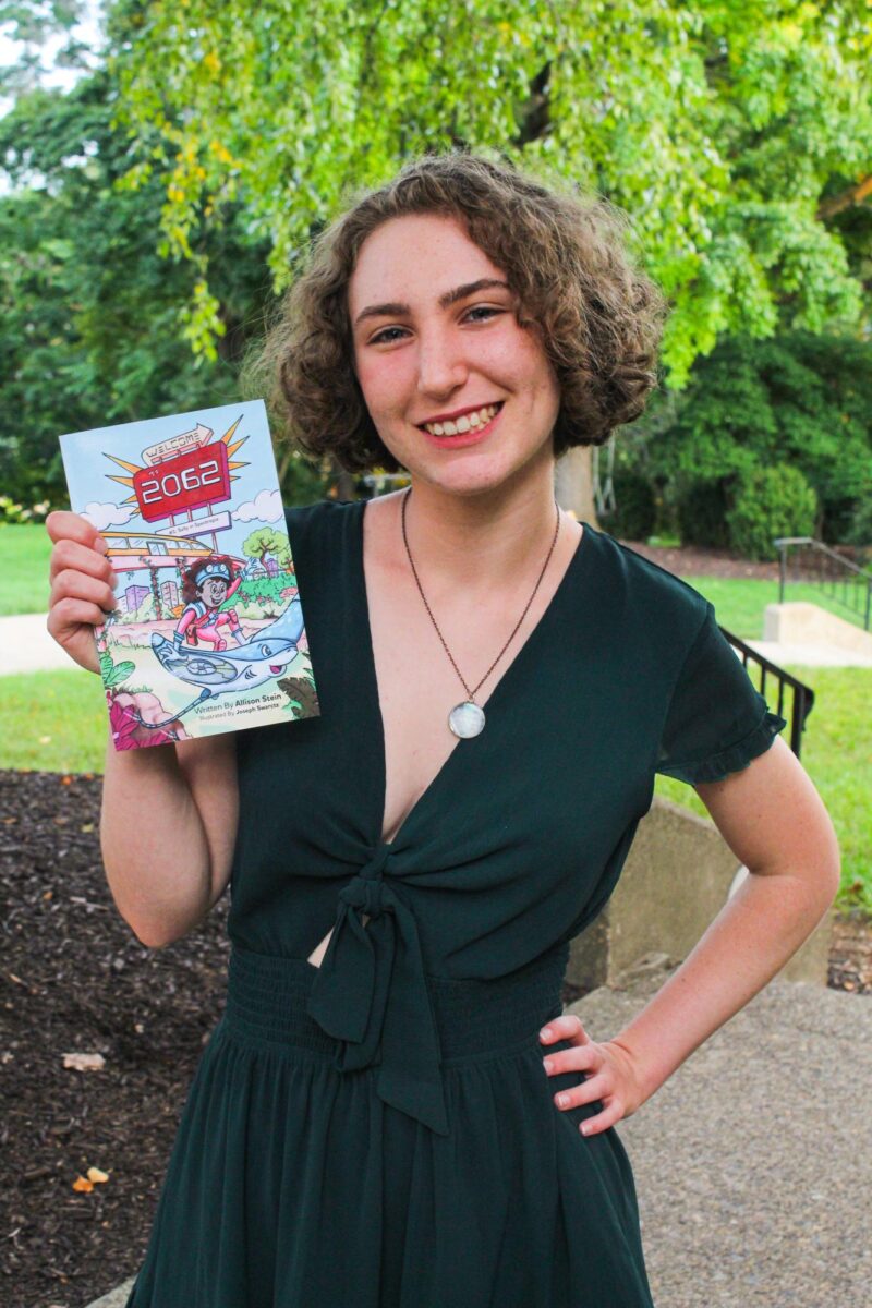 Allison Stein '27 collaborated with Lafayette College custodian Joe Swarctz to create her recently published children's book “2062: Sally in Spectropia.”
