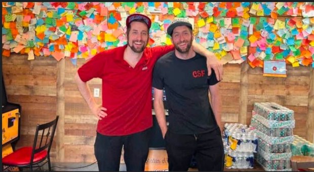 The twin brothers who run King of Kings Gyros and the CheeseSteak Factory plan to close - and sell - the business.(SUBMITTED)