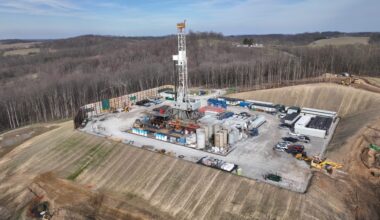 oil pumps in a Canadian field