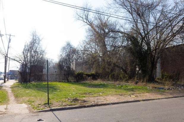 This lot at Ninth and Crosby streets is among those to be cleaned by the LandCare team this summer.(COURTESY OF MORGAN HORELL, PHS)