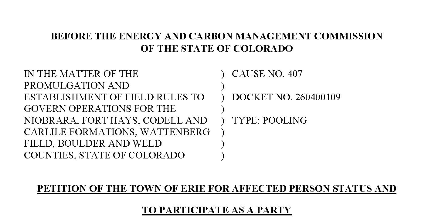 Erie Moves to Block Forced Pooling After SM Energy Ends Deal