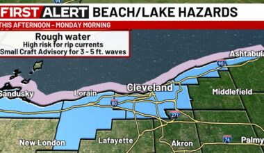 National Weather Service warns of dangerous Lake Erie swimming conditions