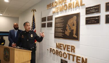 New memorial at Reading's City Hall honors 8 city police officers killed in the line of duty