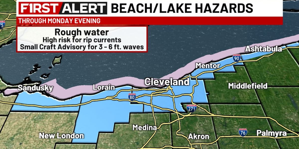 National Weather Service warns of dangerous Lake Erie swimming conditions