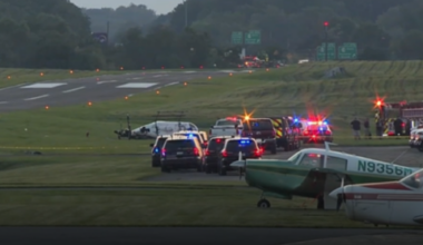 'Violent crash' at Pennsylvania airport kills pilot, injures 2 state police troopers