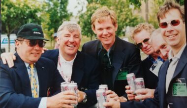 Jerry Casale (Founder), John Chapman (Staging Director) Dave Chauner (Founder), Jack Simes (Founder and USPRO), Pat McQuaid (UCI President), Jim Ochowicz (Team Director, 7-Eleven Team)