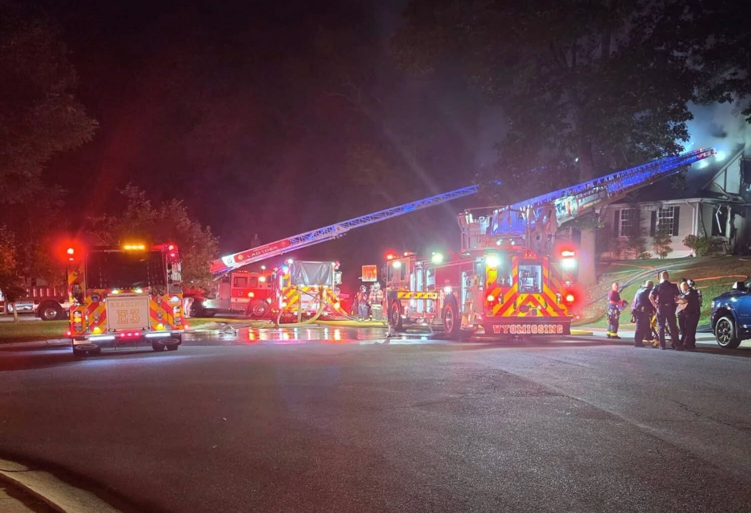 Wyomissing Hills home destroyed in 2‑alarm fire