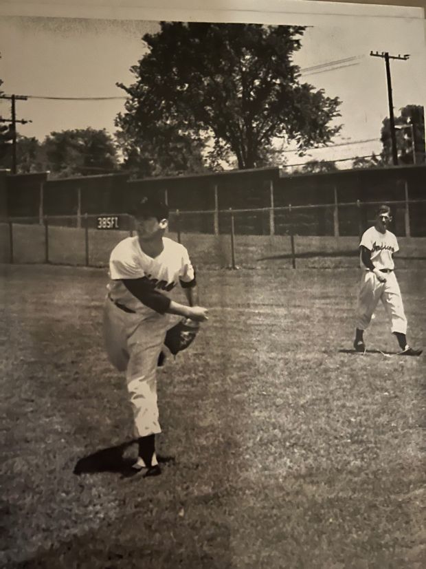 In 1953, before becoming one of Major League Baseball's power hitters, Rocky Colavito played in the then-2-year-old Reading Municipal Memorial Stadium as a member of the Cleveland Indians organization. (Courtesy of Steve Colavito)