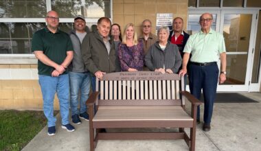 Dunmore Lions Club 75th anniversary bench – Scranton Times-Tribune