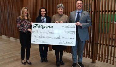 Fidelity Bank presents $100,000 to St. Joseph’s Center – Scranton Times-Tribune