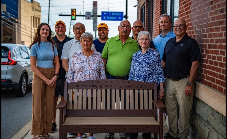 Dunmore Lions Club bench dedication – Scranton Times-Tribune