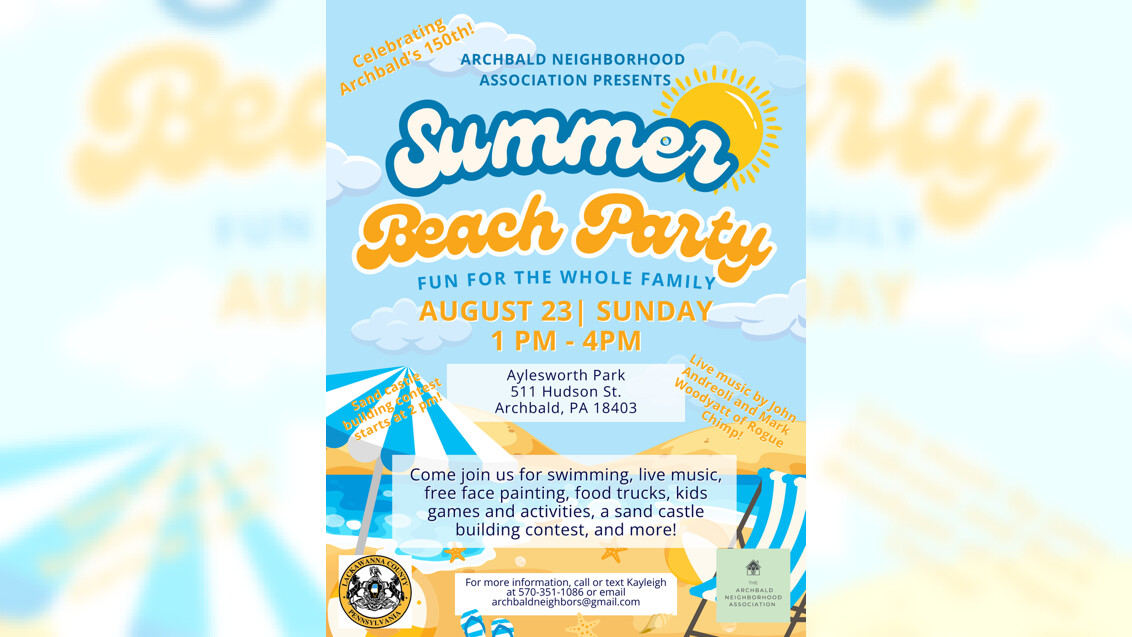 Archbald Beach Party to be community event, reminder of natural resources