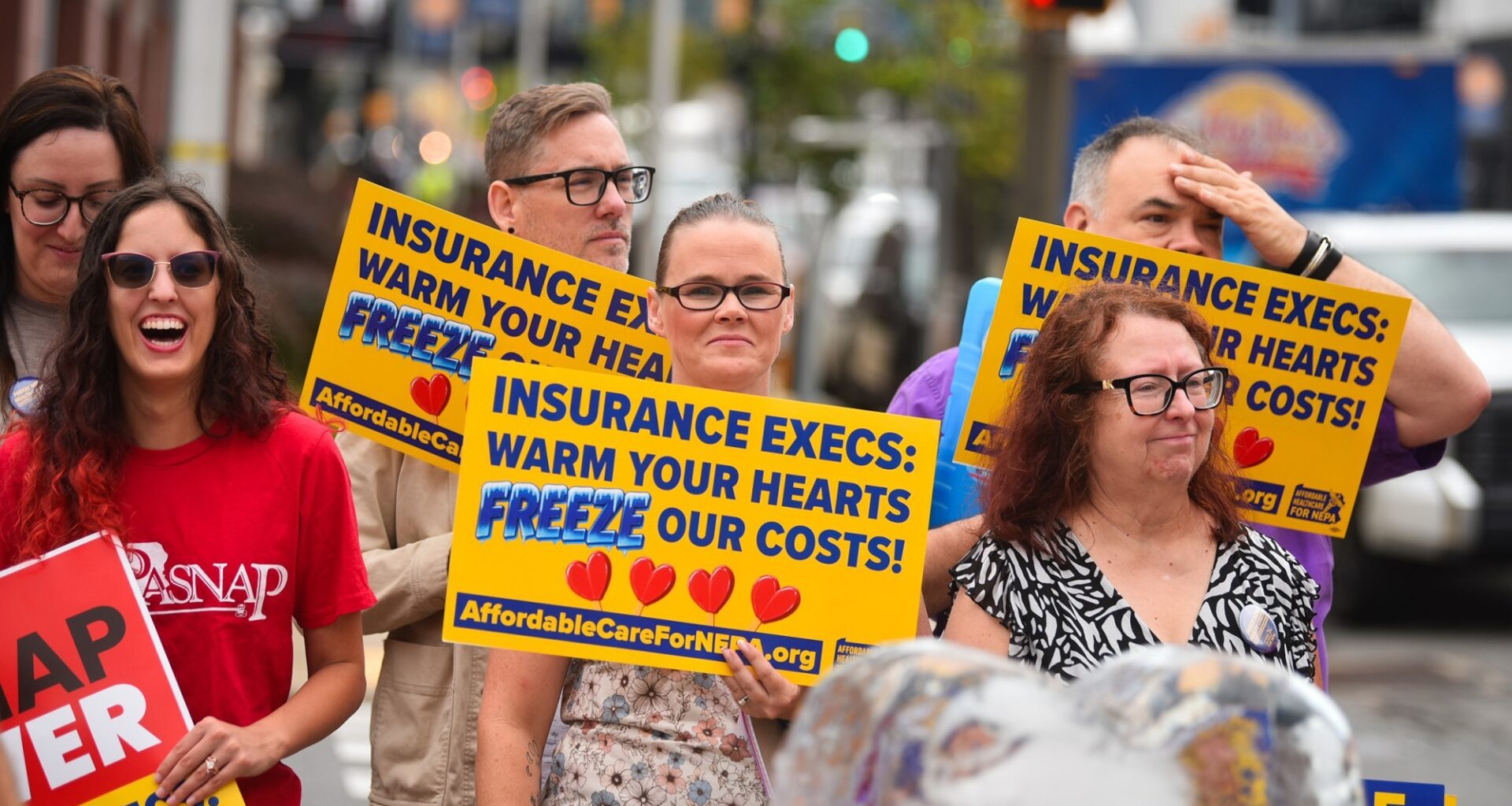 Care-a-van travels through area with health care cost freeze message