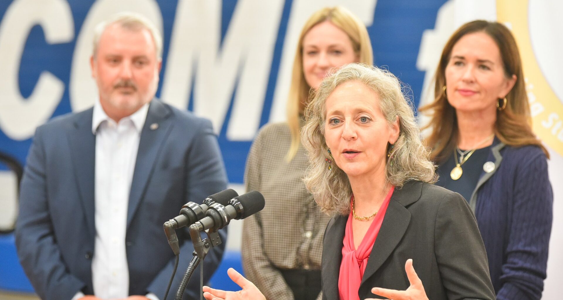 State health secreatary touts funding for free period products for female students