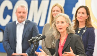 State health secreatary touts funding for free period products for female students
