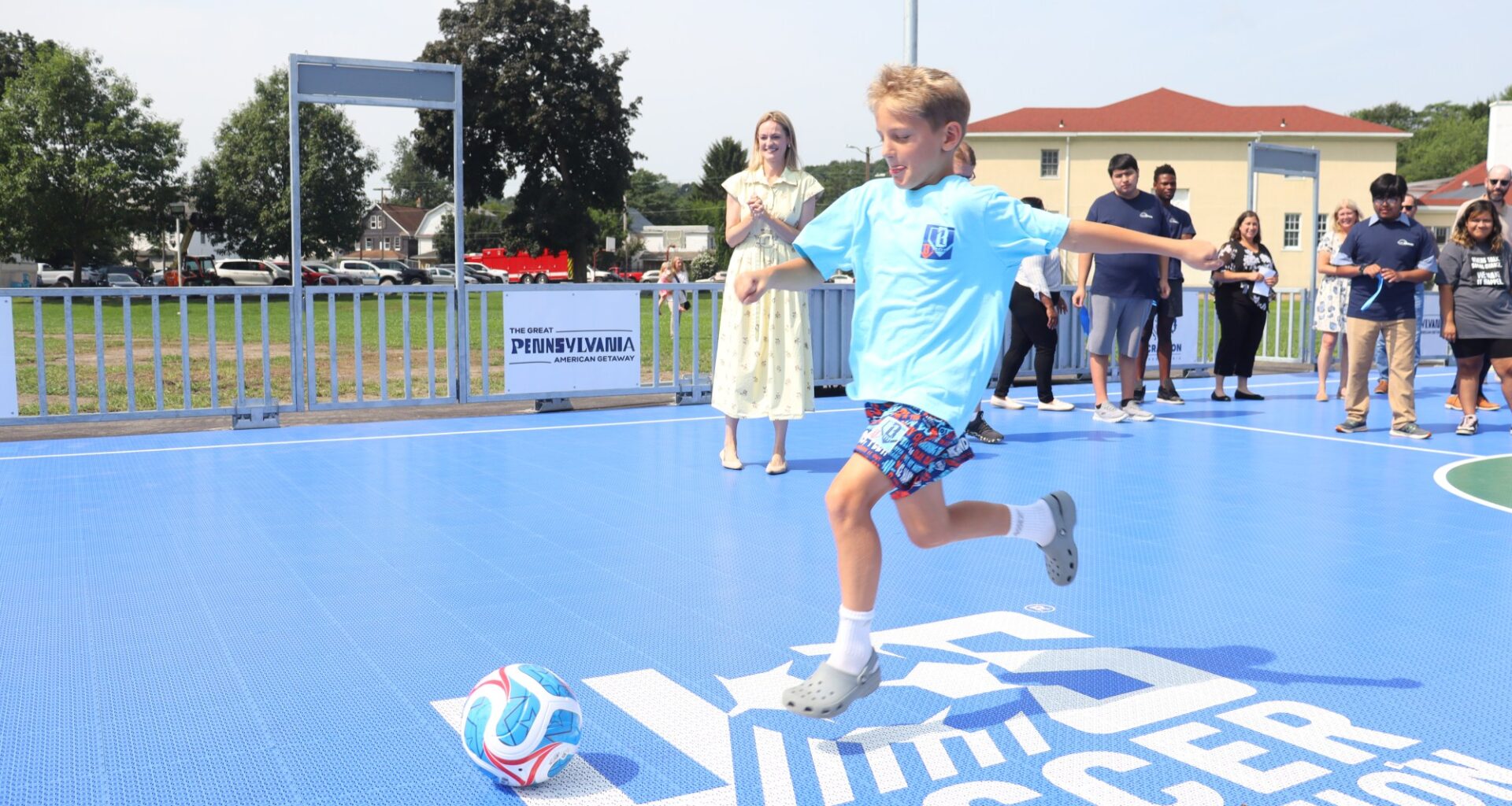 Scranton kicks off new soccer 'mini-pitch' playing surface at Weston Field