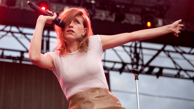 Glasser opens for Duran Duran during Thursday's Musikfest preview night at SteelStacks in Bethlehem. ////mc-musikfest-review-duran-duran-steel-stage// Chris Shipley / ////Photo taken on August 6, 2015.