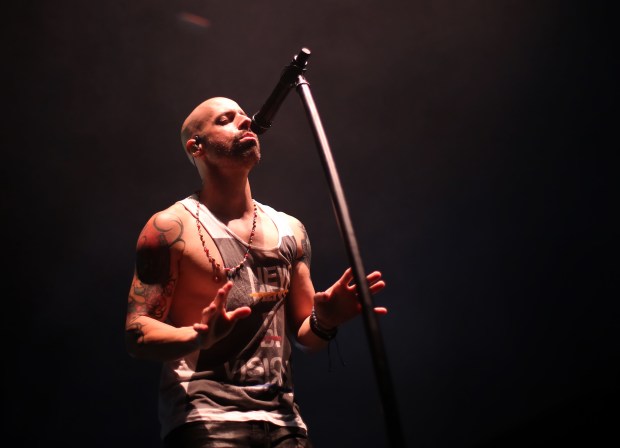 Chris Daughtry plays at the Sands Steel Stage at PNC Plaza in Bethlehem on Saturday August 4, 2018.Jane Therese / The Morning Call 3055069_mc-ent-musikfest-review-daughtry-20180731