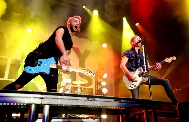 All Time Low plays at the Sand's Steel Stage at PNC Plaza in Bethlehem on August 11, 2018.Jane Therese / The Morning Call 3055651_mc-ent-musikfest-review-all-time-low-dashboard-confessional-2018